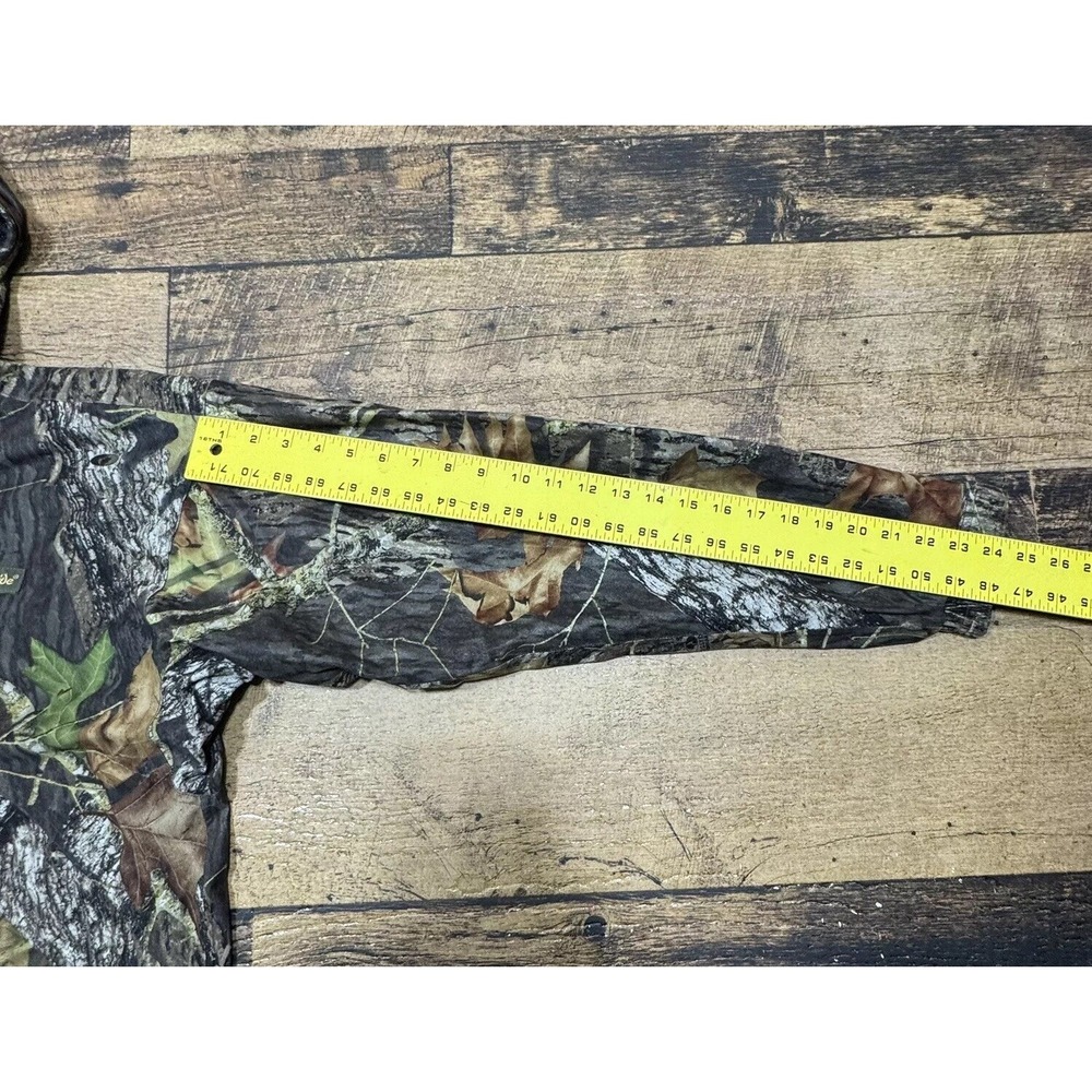 Gamehide Hush Hide Mossy Oak Camouflage Hunting Zip Up Jacket Men's Size Medium - Picture 4 of 14